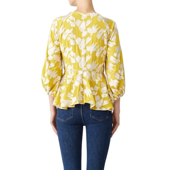 HUNTER BELL Mustard Grayson Top Size Small - Picture 3 of 8